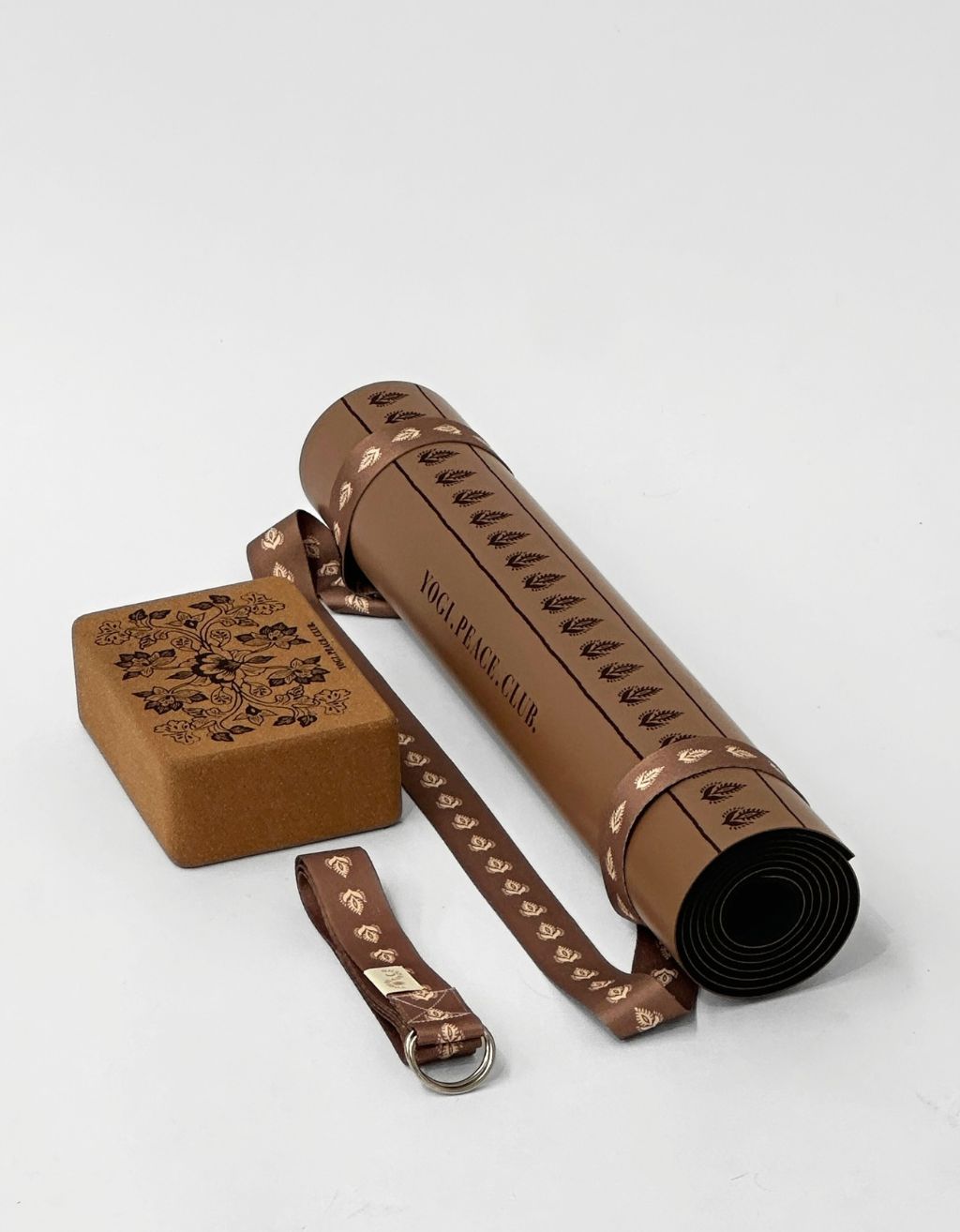Deluxe Yoga Mat Bundle - Lotus Chai 5 mm