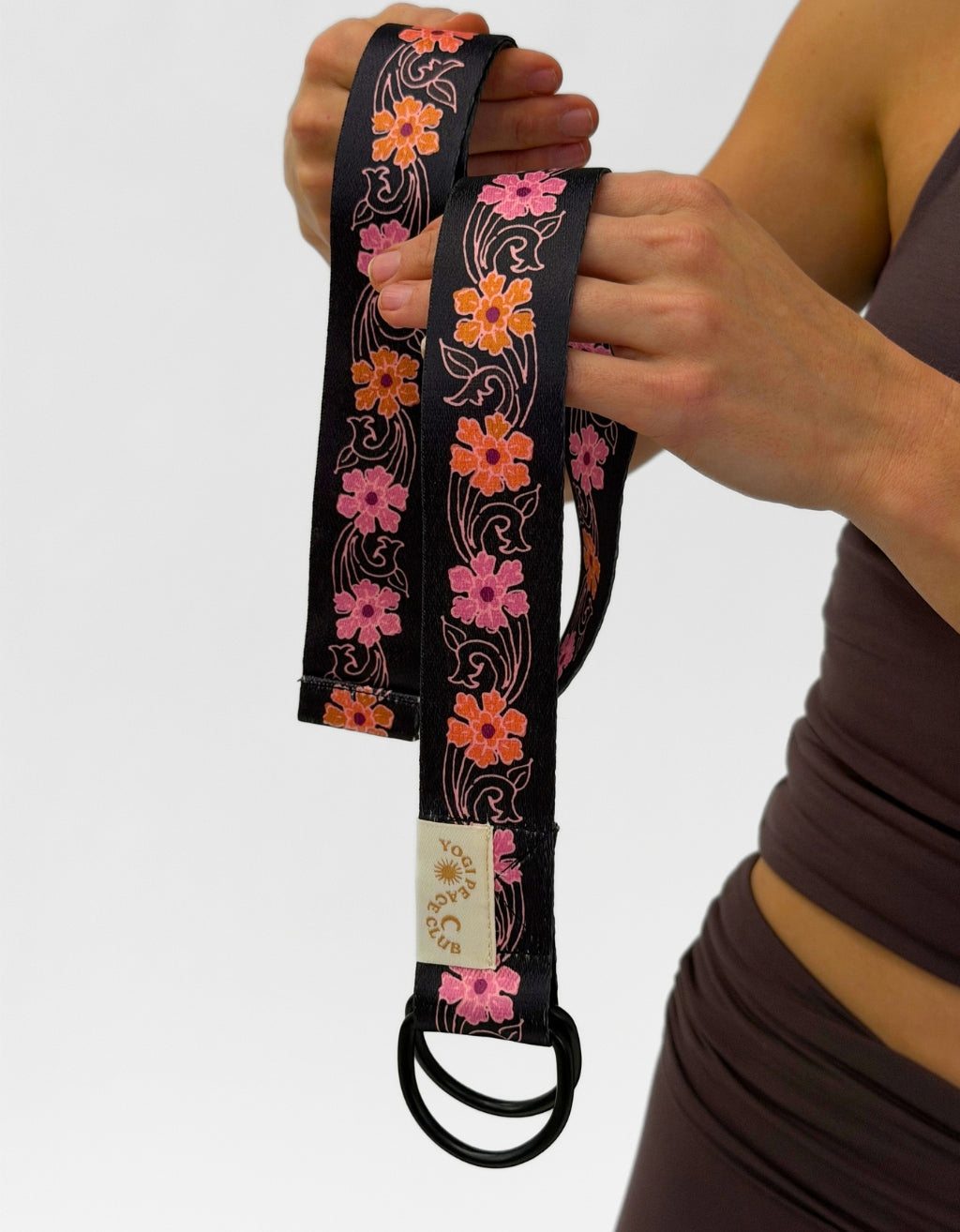 D-Ring Yoga Strap - Lotus
