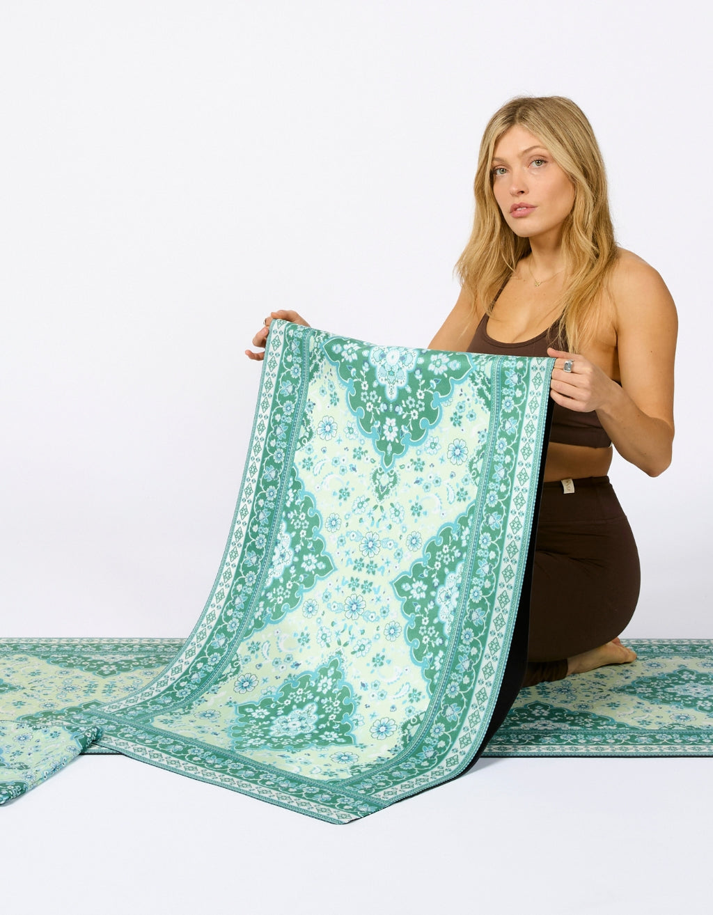 Travel Yoga Mat Mint Tea 1 mm