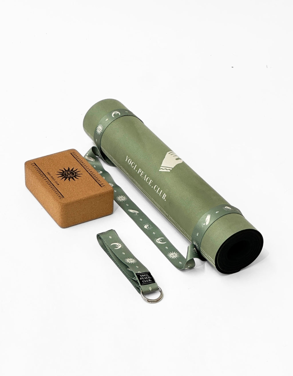XL 6mm Fundamental Yoga Mat Bundle - Ceremony Sage
