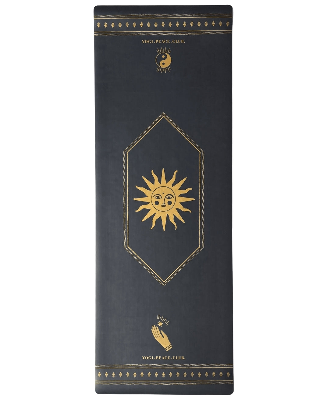 Deluxe Black + Gold Yoga Mat 5 mm