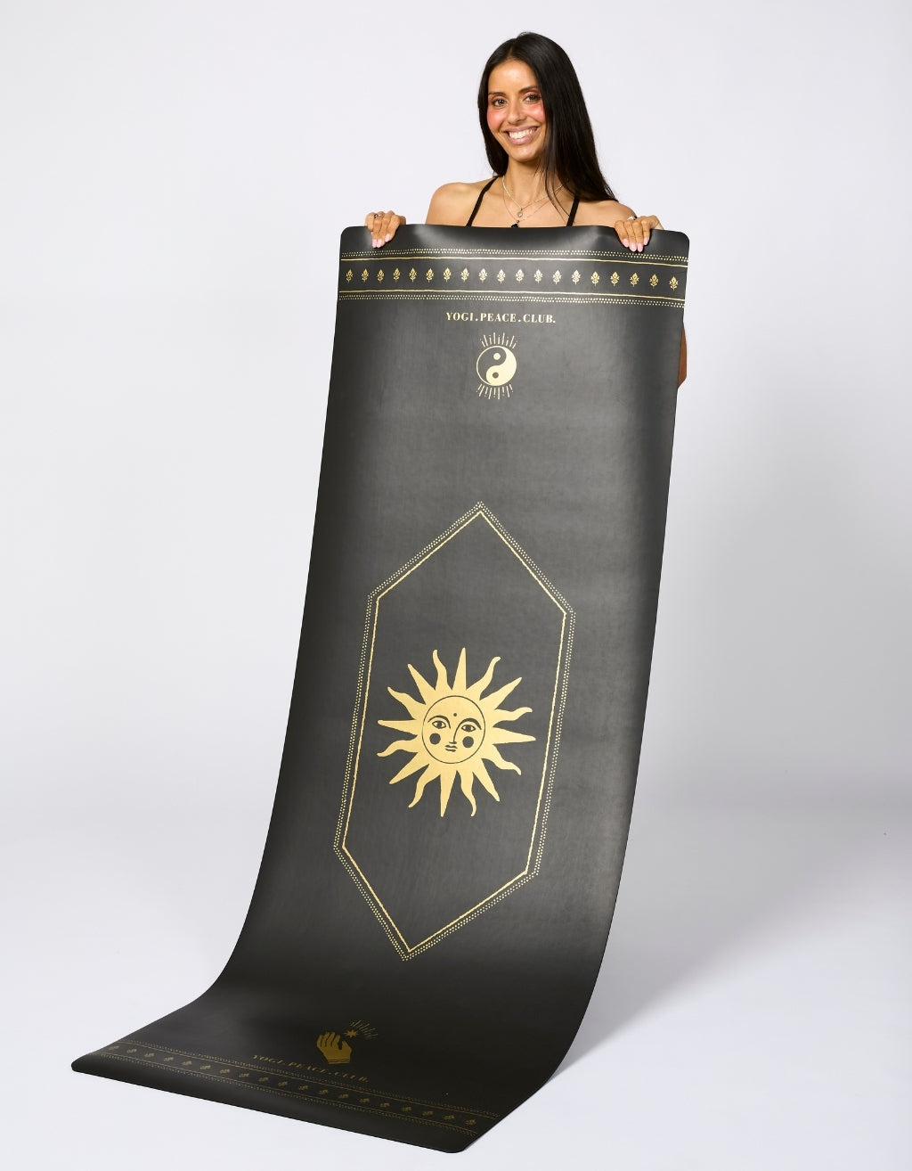 Deluxe Black + Gold Yoga Mat 5 mm