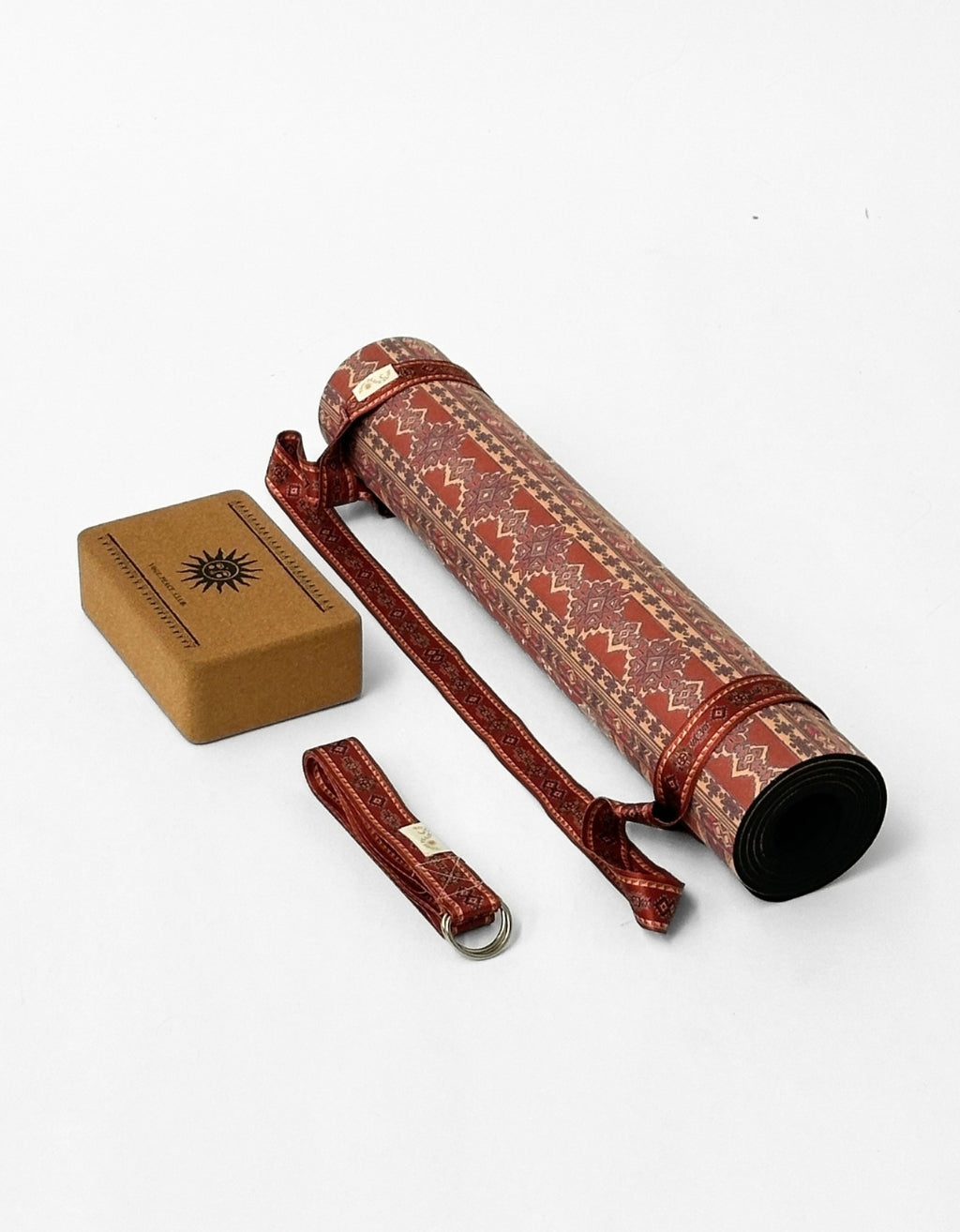Fundamental Yoga Mat Bundle - Desert Terracotta Printed XL 6mm