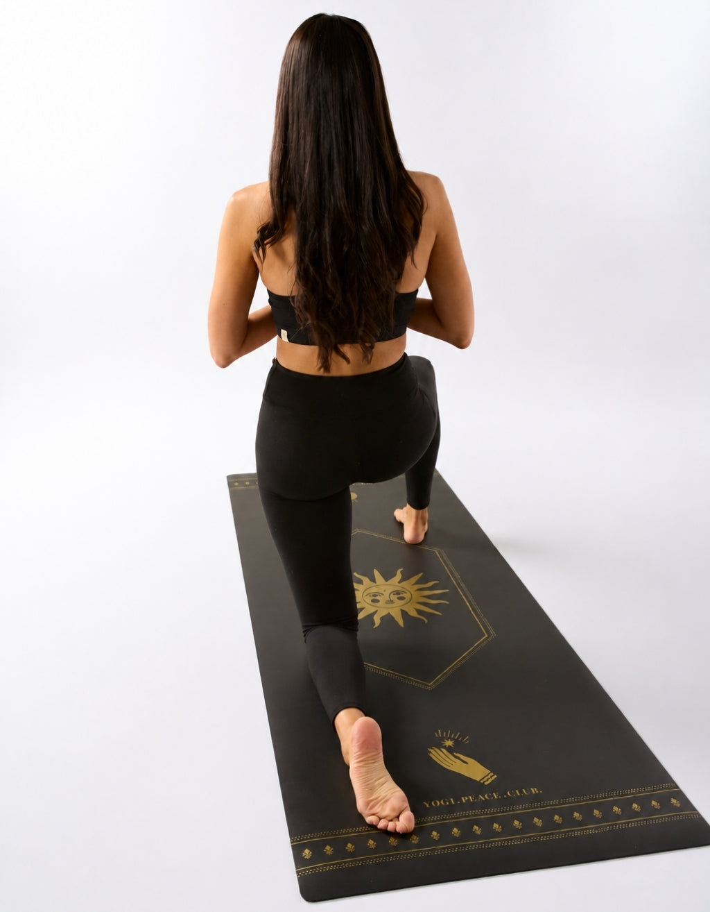 Deluxe Black + Gold Yoga Mat 5 mm