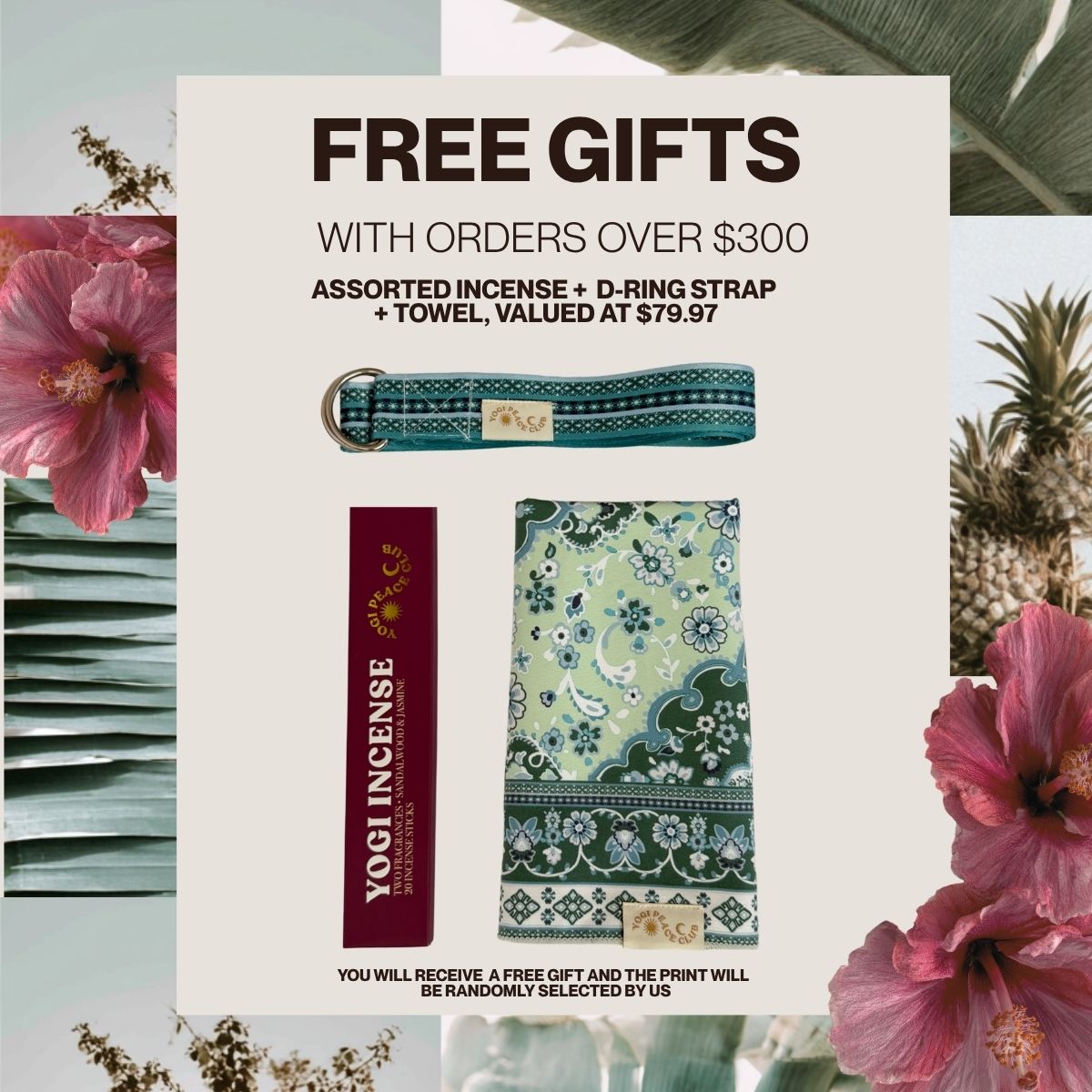 Free Gift - Towel, Incense, Strap