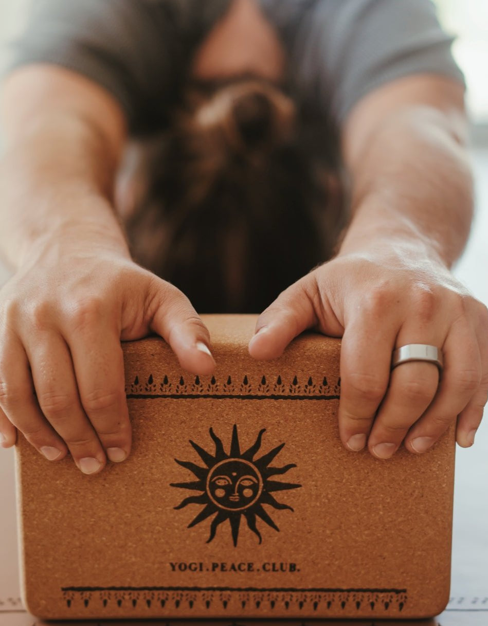 Cork Yoga Block - Sun - Yogi Peace Club - Yoga Block