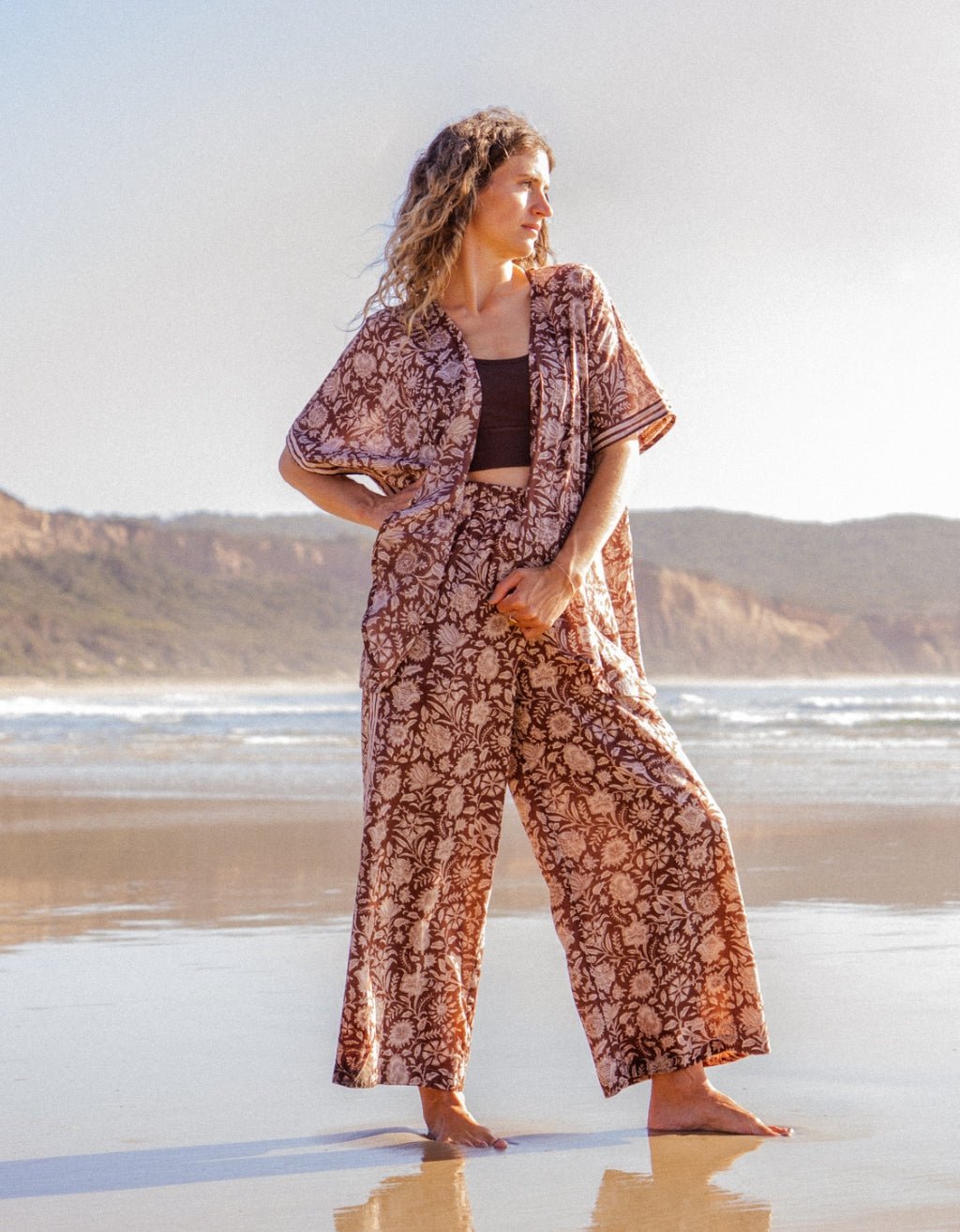 Cotton Yoga Kimono - Shanti - Yogi Peace Club -
