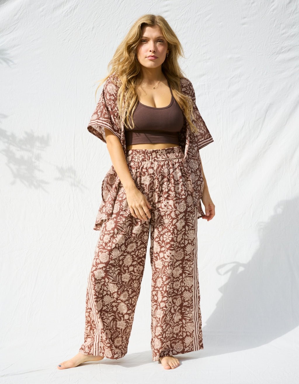 Cotton Yoga Kimono - Shanti - Yogi Peace Club -