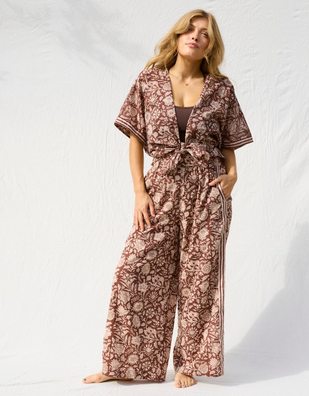 Cotton Yoga Kimono - Shanti - Yogi Peace Club -