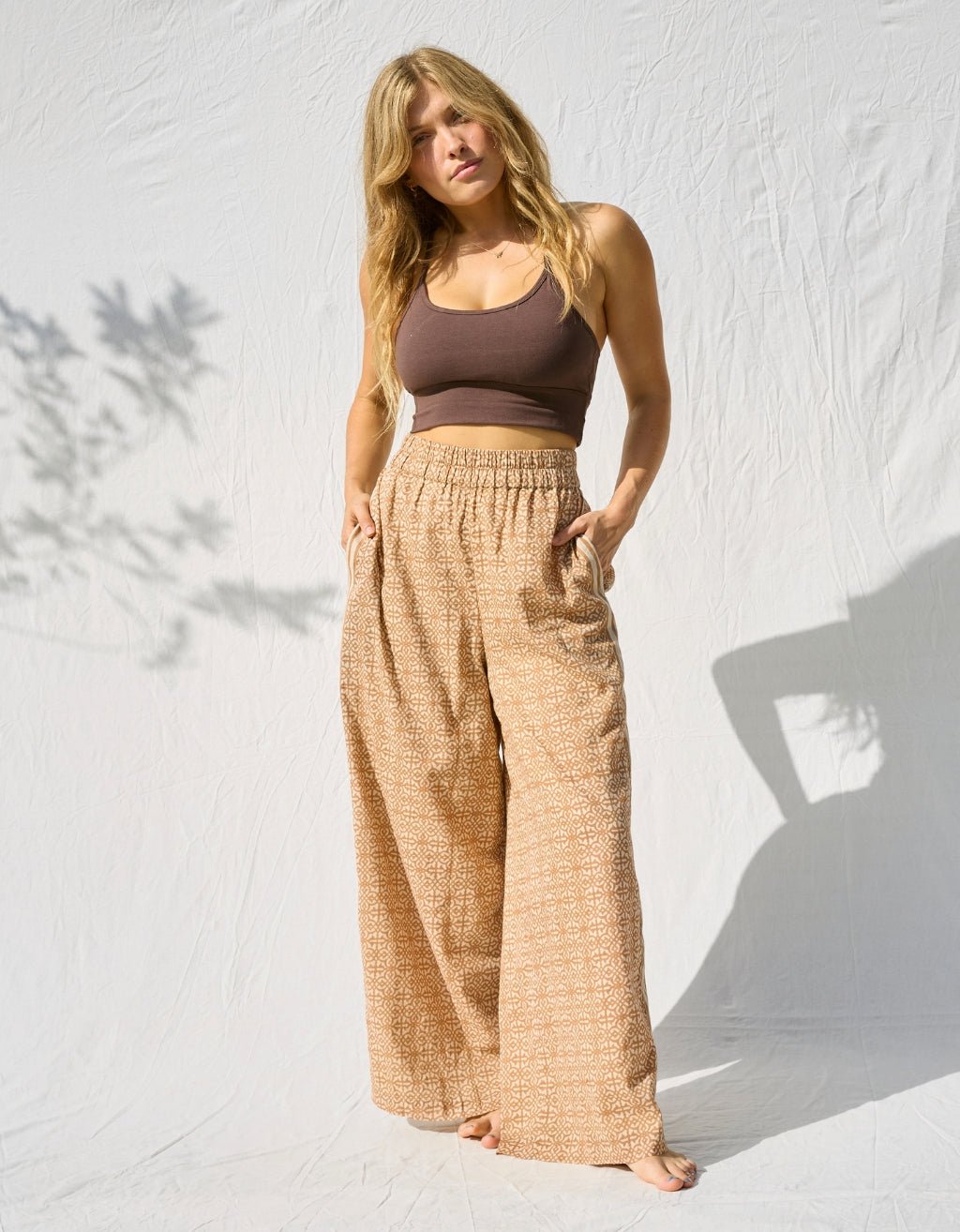 Cotton Yoga Pants - Marrakesh - Yogi Peace Club - YOGA PANTS