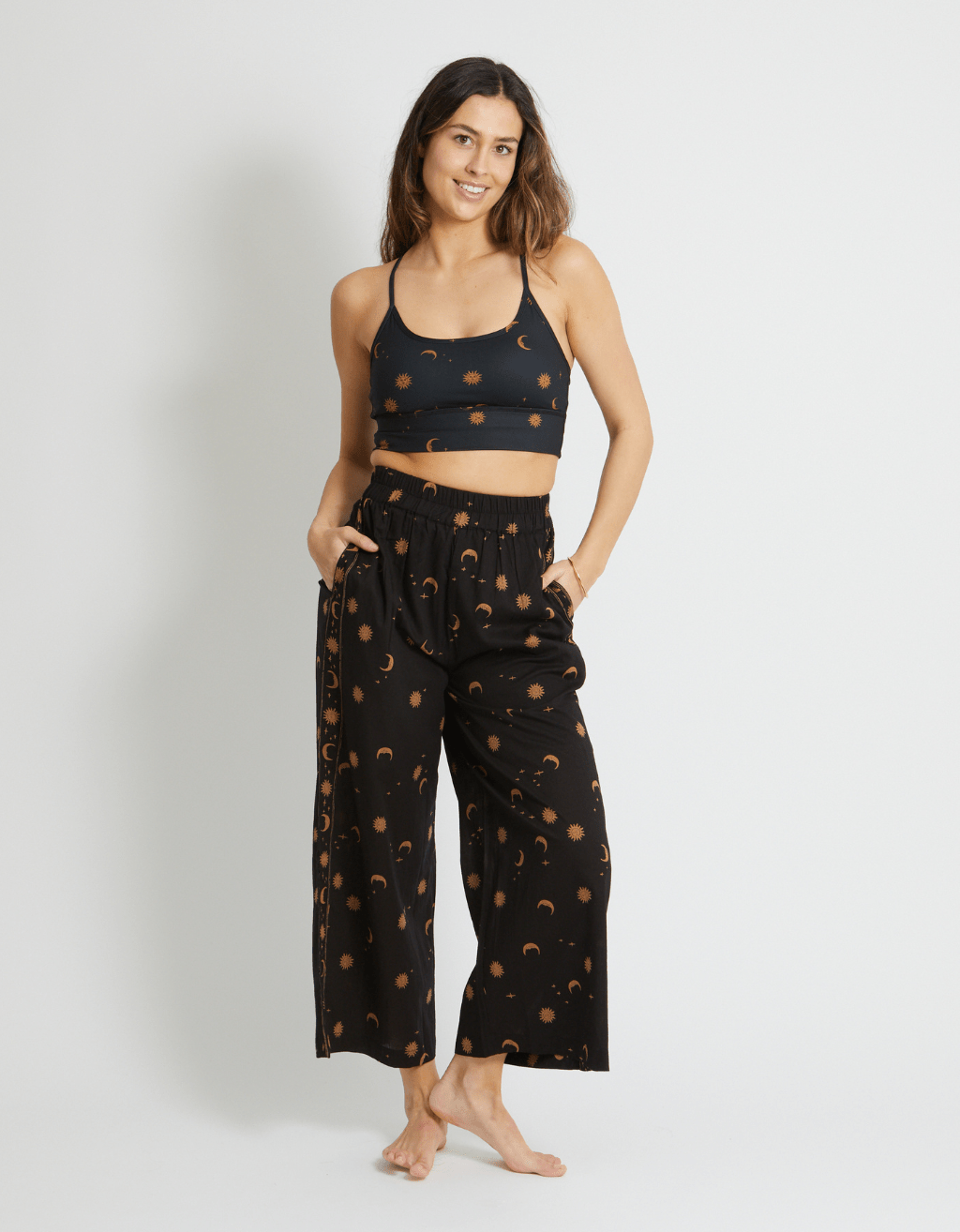 Cotton Yoga Pants - Mystic - Yogi Peace Club - YOGA PANTS