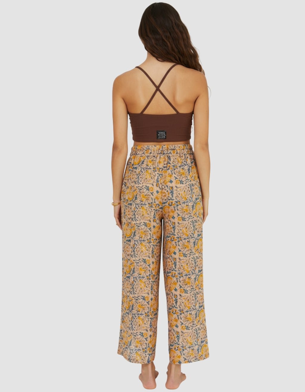 COTTON YOGA PANTS - SAFFRON - Yogi Peace Club - YOGA CLOTHING