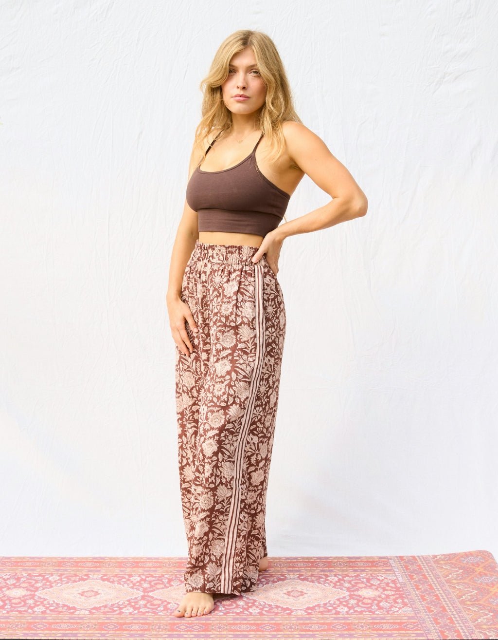 Cotton Yoga Pants - Shanti - Yogi Peace Club - YOGA PANTS