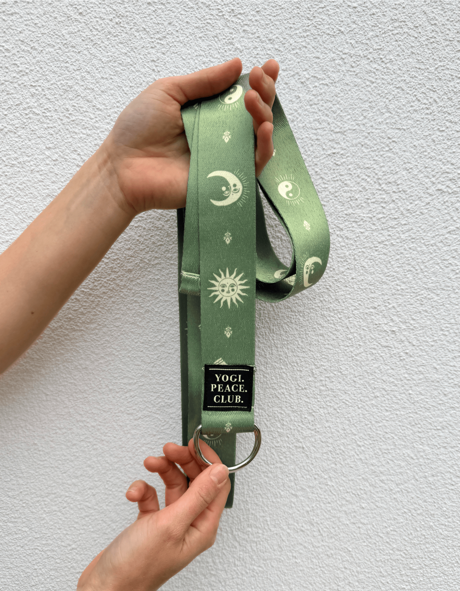 D - Ring Yoga Strap - Ceremony Sage - Yogi Peace Club - Yoga Accessories