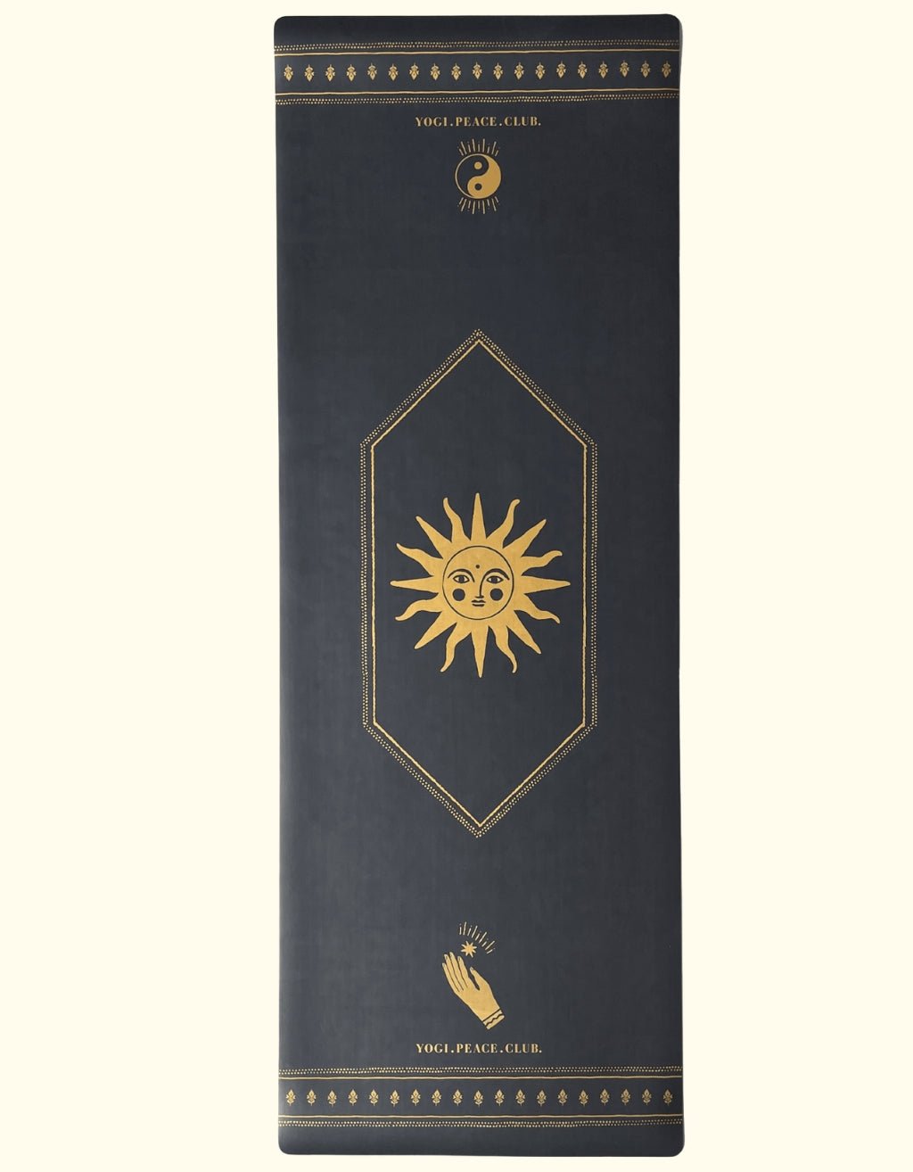 Deluxe Black + Gold Yoga Mat 5 mm - Yogi Peace Club - Yoga Mat