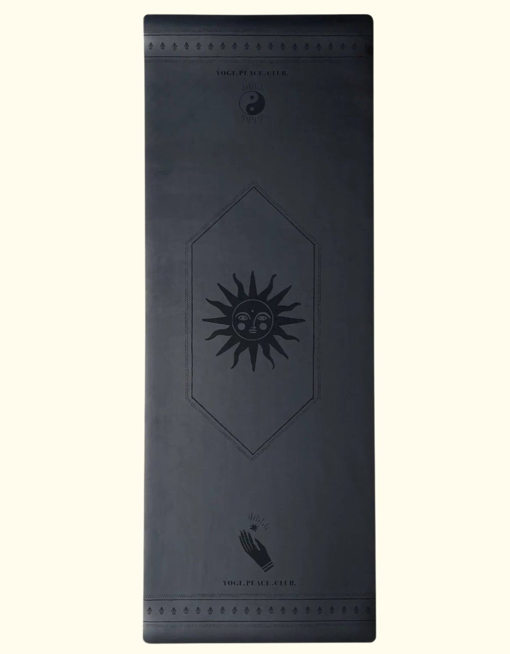 Deluxe Black Yoga Mat 5 mm - Yogi Peace Club - YOGA MAT