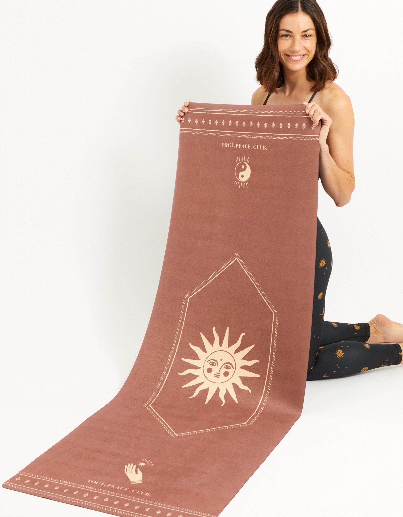 Travel Yoga Mat Ceremony Cinnamon 1 mm - Yogi Peace Club - YOGA MAT
