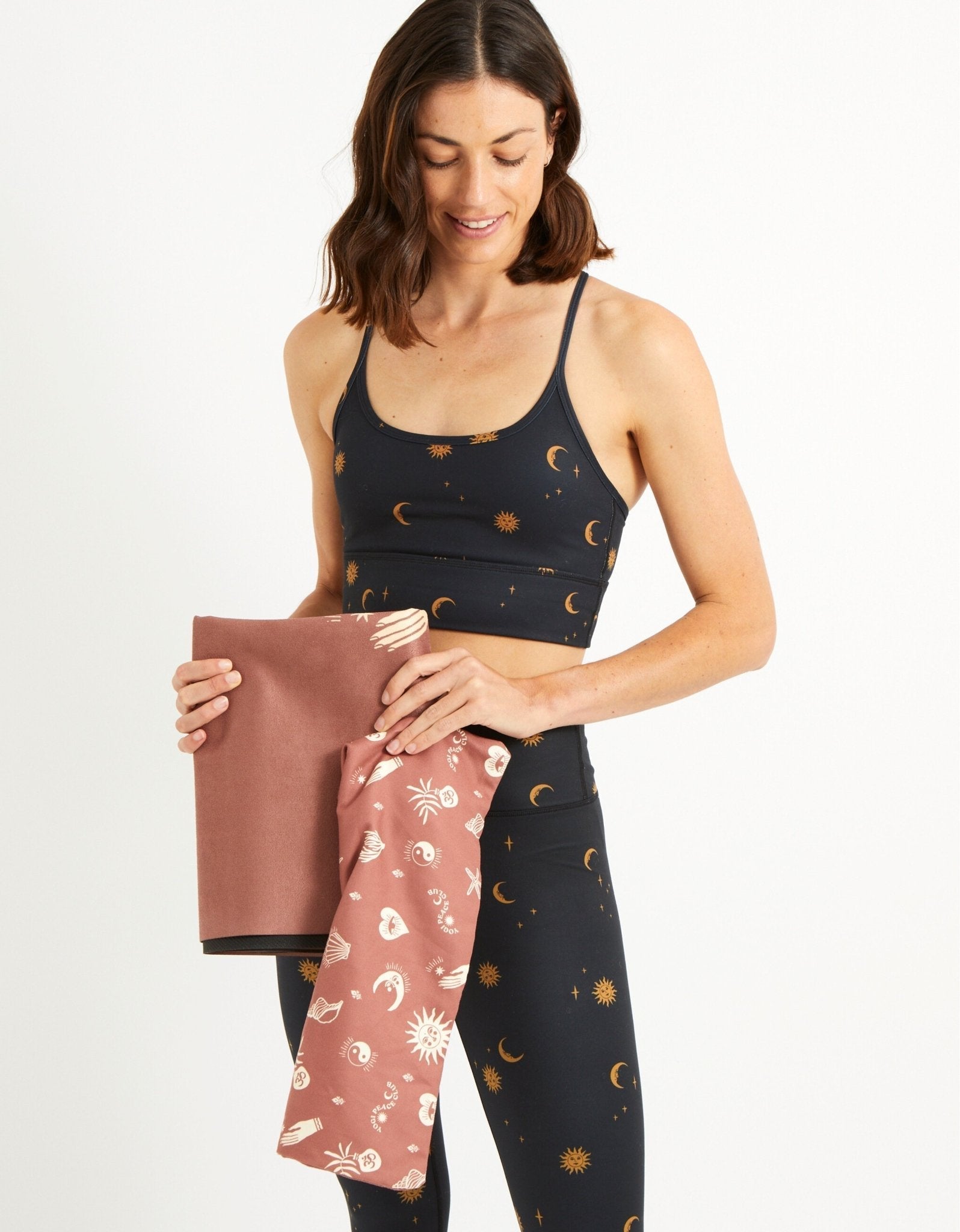 Travel Yoga Mat Ceremony Cinnamon 1 mm - Yogi Peace Club - YOGA MAT