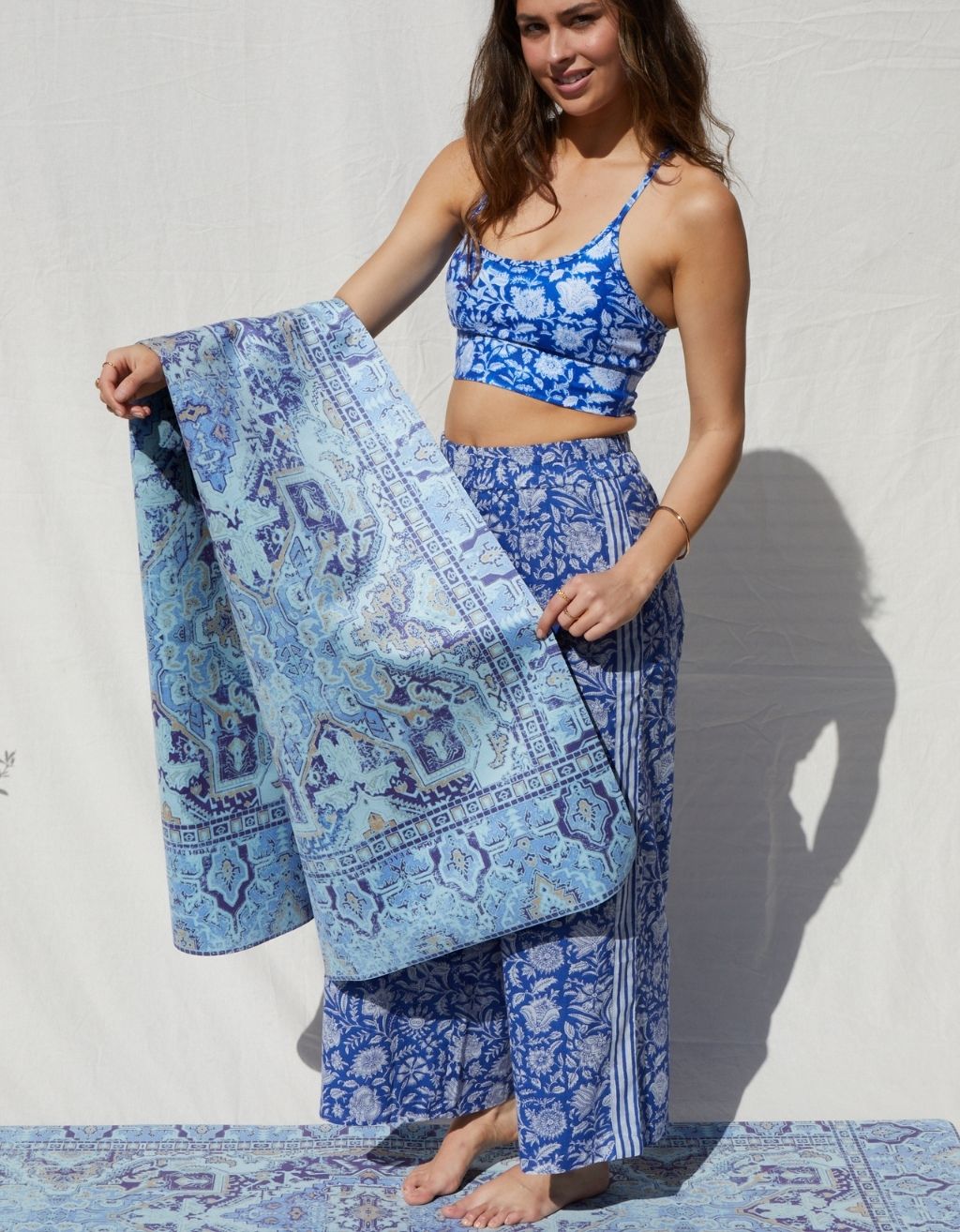 Travel Yoga Mat Oasis Blue 1 mm - COMING SOON - Yogi Peace Club - YOGA MAT