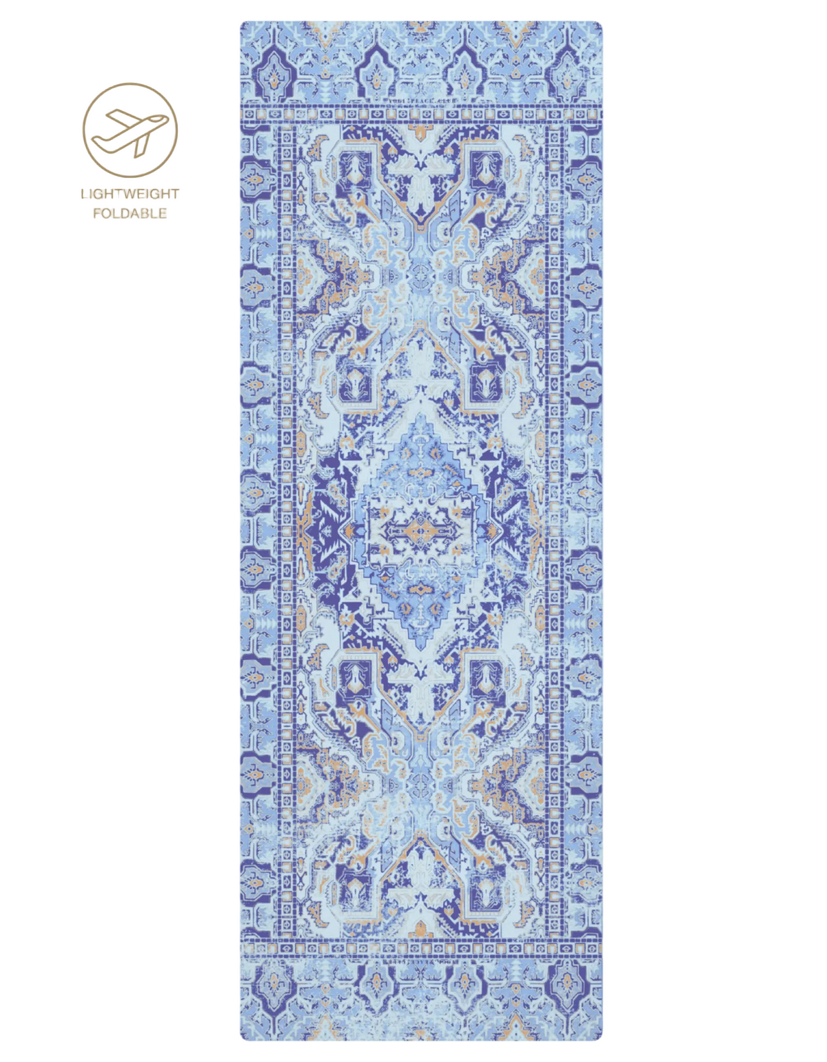TRAVEL YOGA MAT OASIS BLUE 1 MM - Yogi Peace Club - TRAVEL YOGA MAT