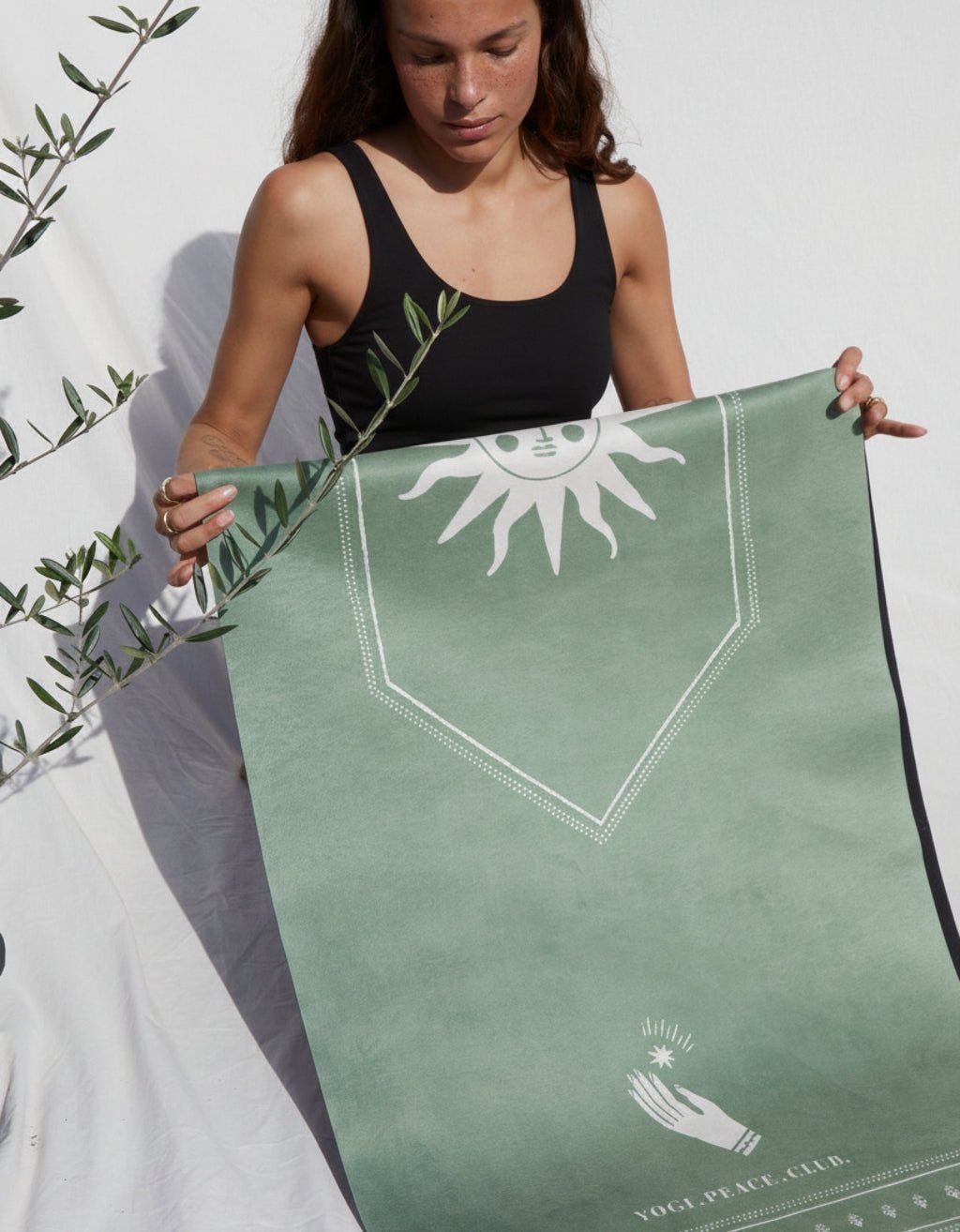 TRAVEL YOGA MAT PACK - SAGE 1 MM - Yogi Peace Club - TRAVEL MAT PACK