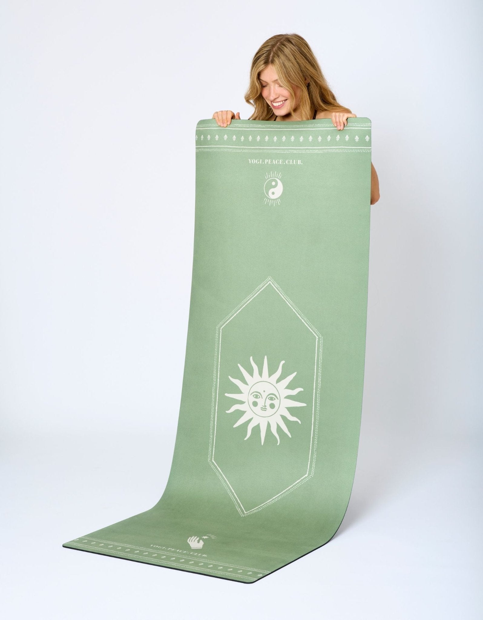 XL Ceremony Sage Yoga Mat 6 mm - Yogi Peace Club - YOGA MAT
