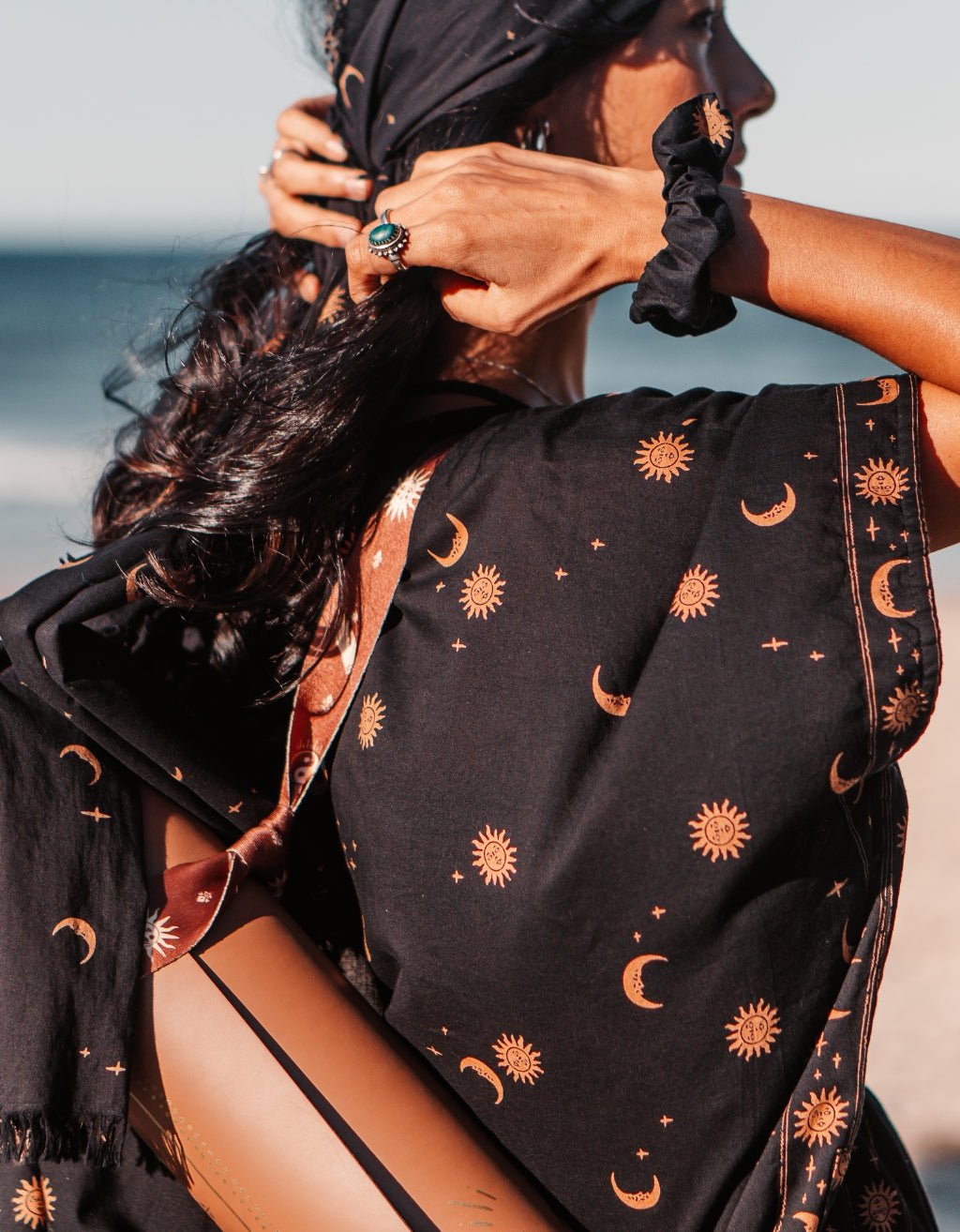 Yoga Scarf - Mystic Black - Yogi Peace Club - SARONG