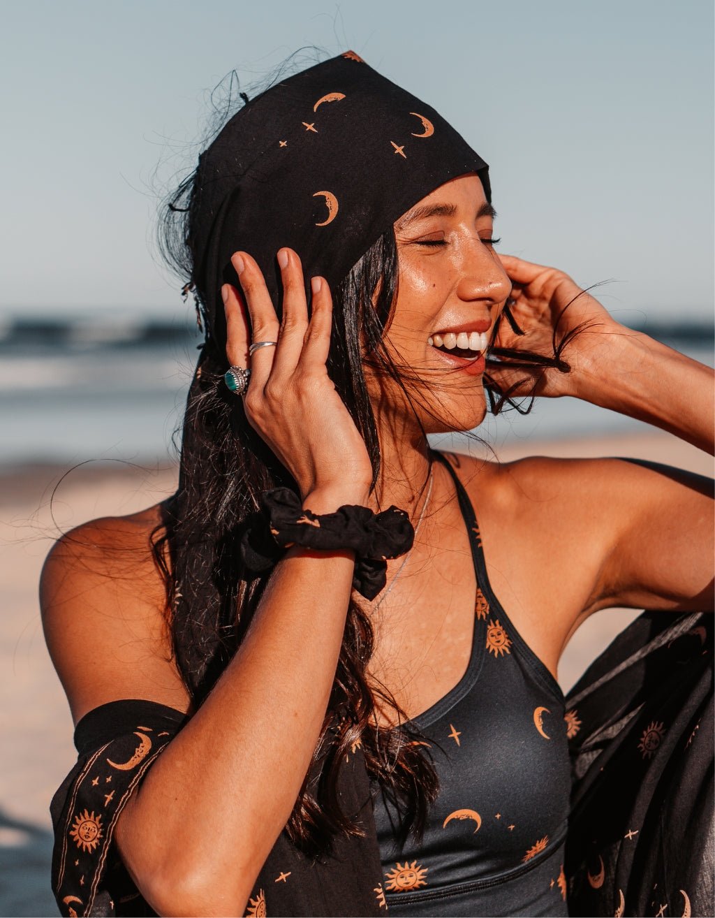 Yoga Scarf - Mystic Black - Yogi Peace Club - SARONG