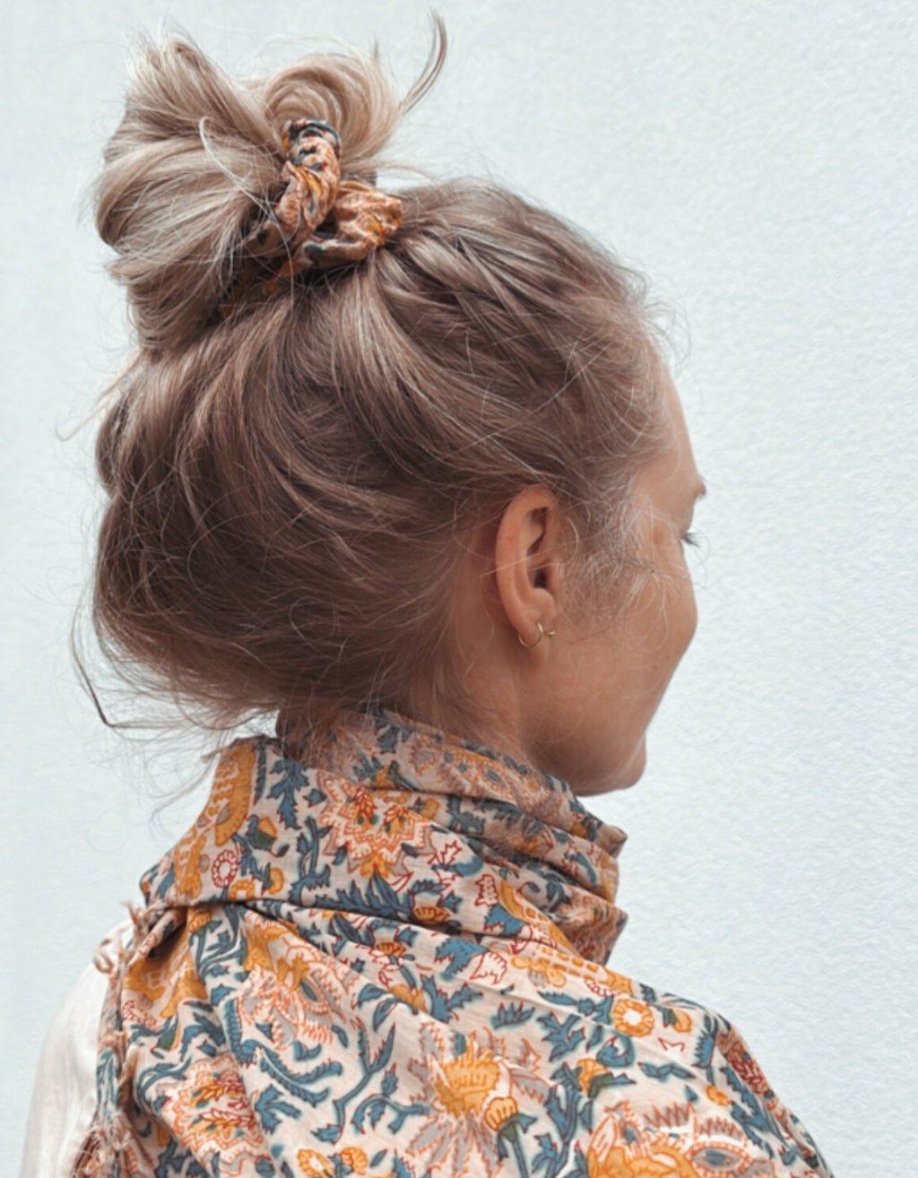 Yoga Scarf + Scrunchie Bundle - Saffron - Yogi Peace Club - Yoga Accessories
