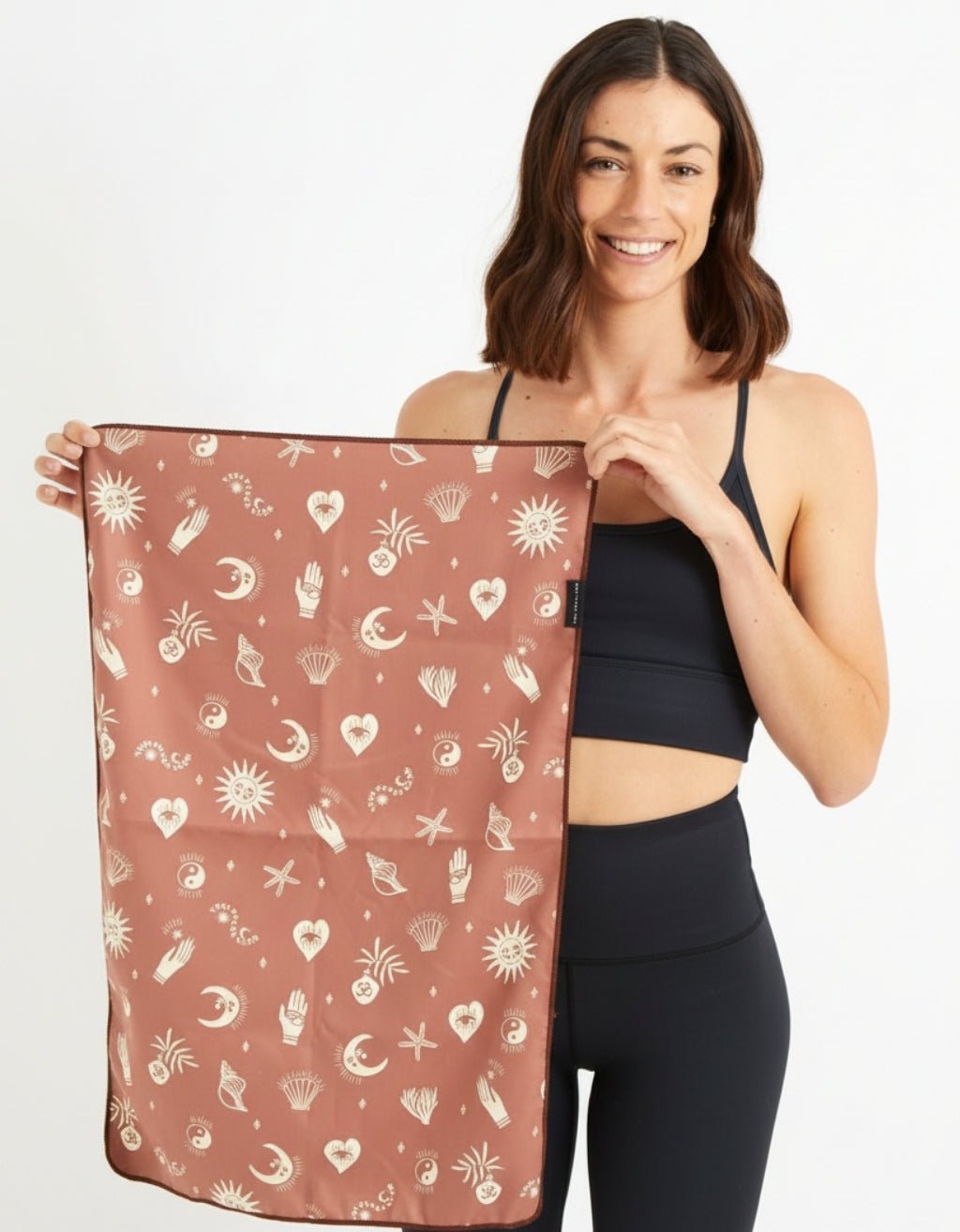 YOGA TOWEL + D - RING STRAP PACK - CINNAMON - Yogi Peace Club - YOGA ACCESSORIES PACK