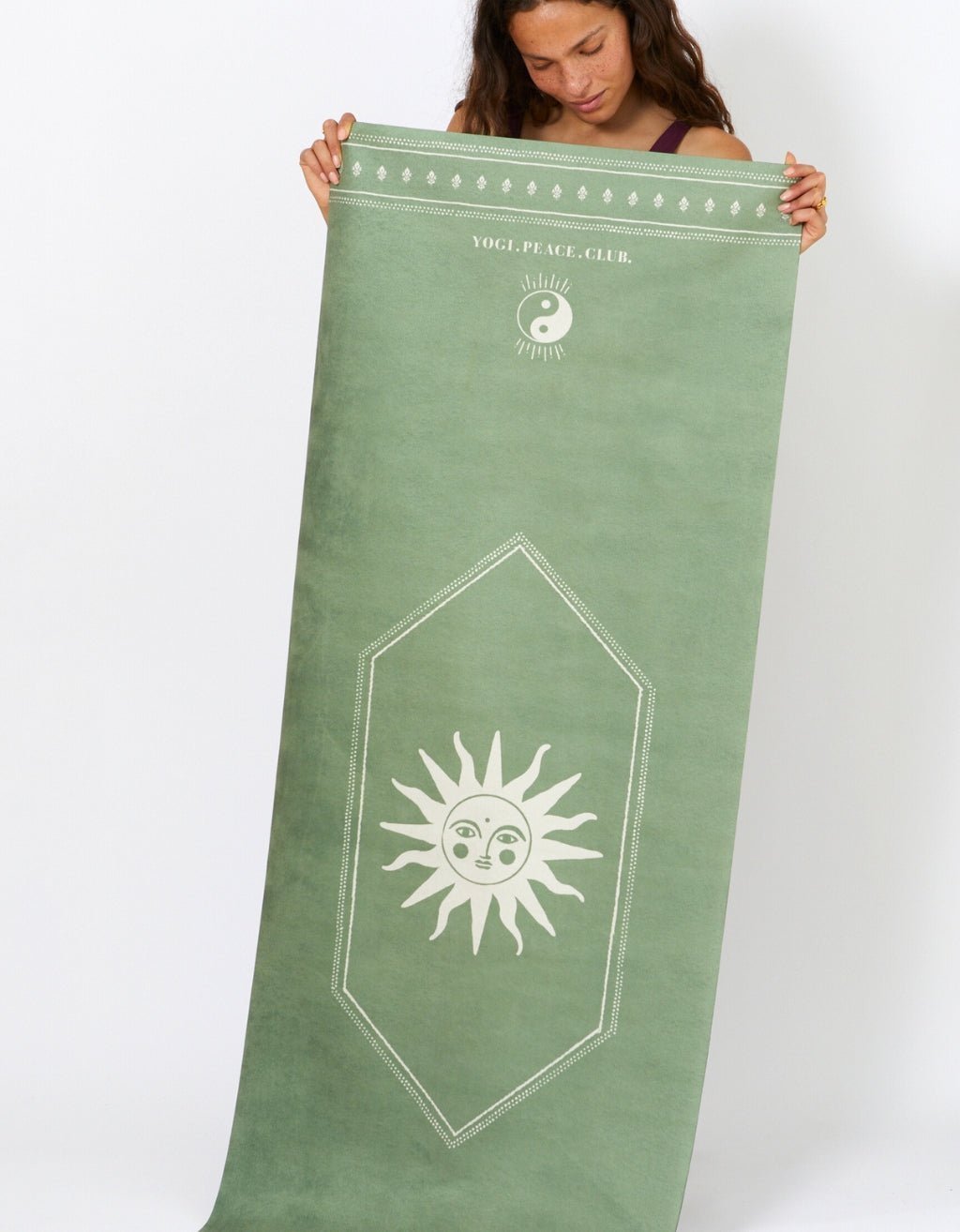 1 mm Travel Yoga Mat - Ceremony Sage - Yogi Peace Club - YOGA MAT