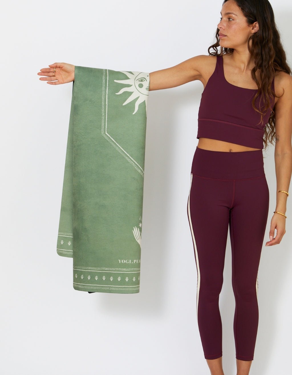 1 mm Travel Yoga Mat - Ceremony Sage - Yogi Peace Club - YOGA MAT