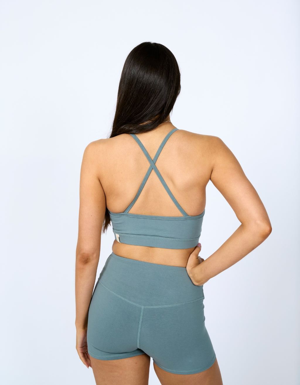 Bamboo Cotton Shorts - Fig Green