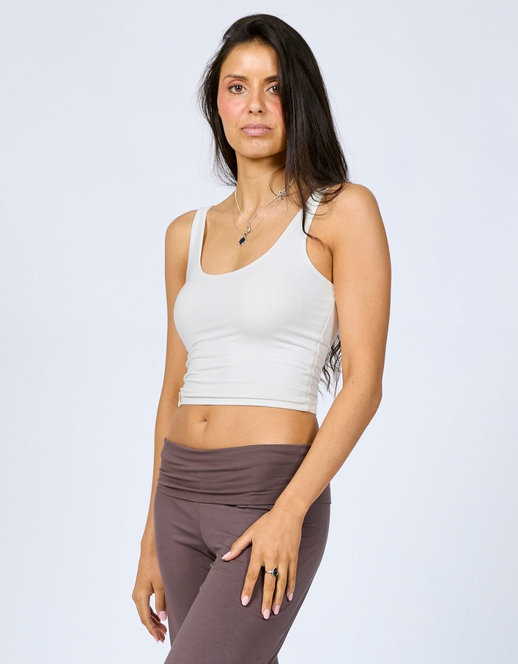Bamboo Midi Crop - Cream