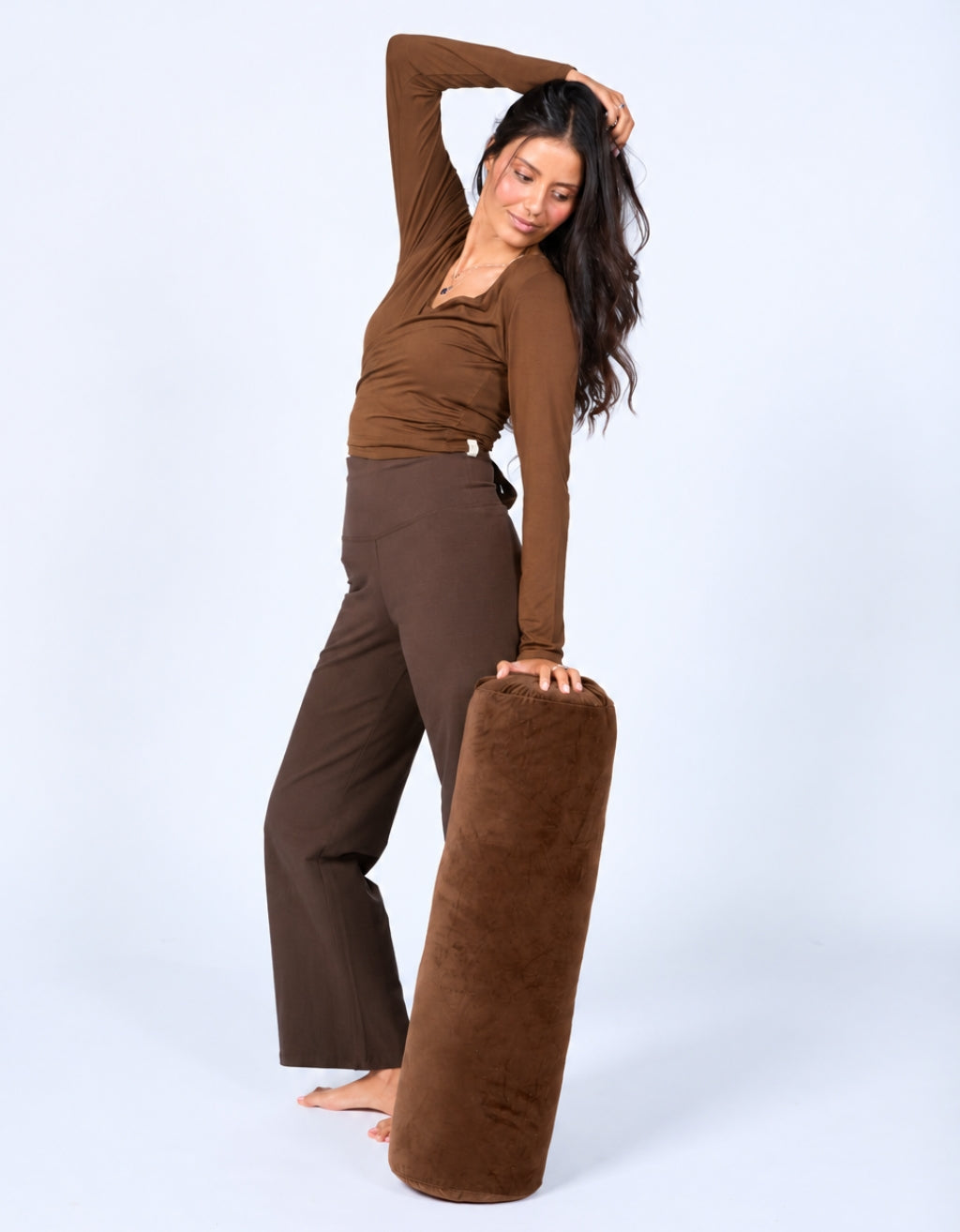 Deluxe 5 mm Velvet Yoga Bundle - Chai
