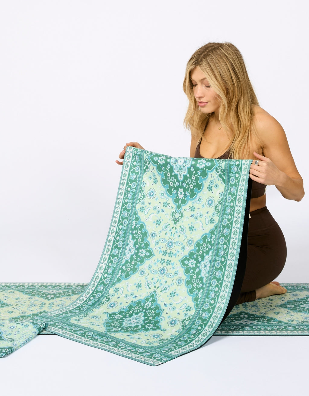 Travel Yoga Mat Mint Tea 1 mm