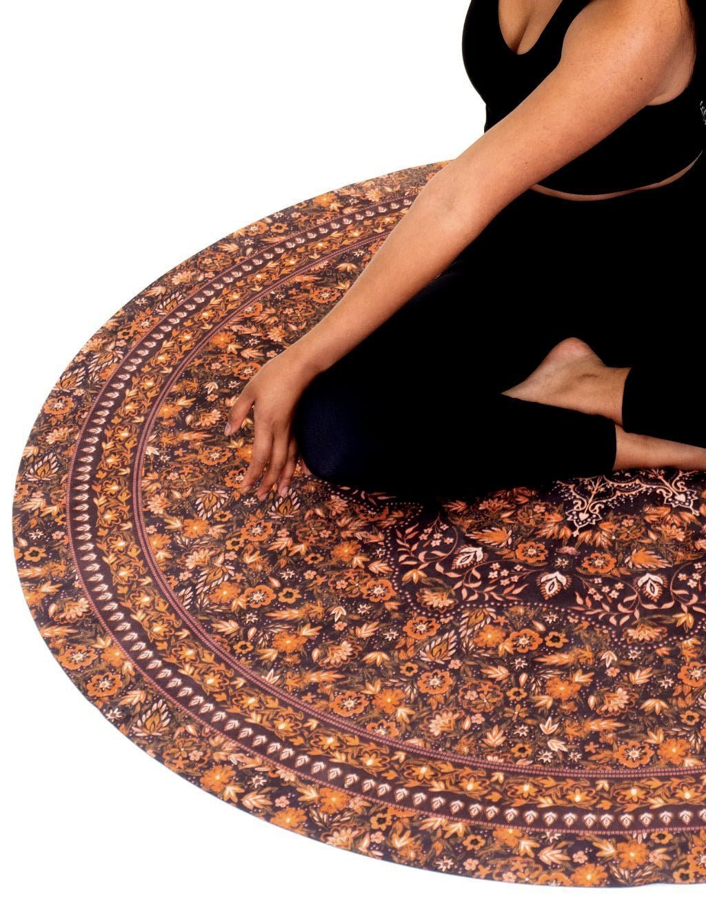 2 mm Meditation Mat - Earth Bloom - Yogi Peace Club - Yoga Mat