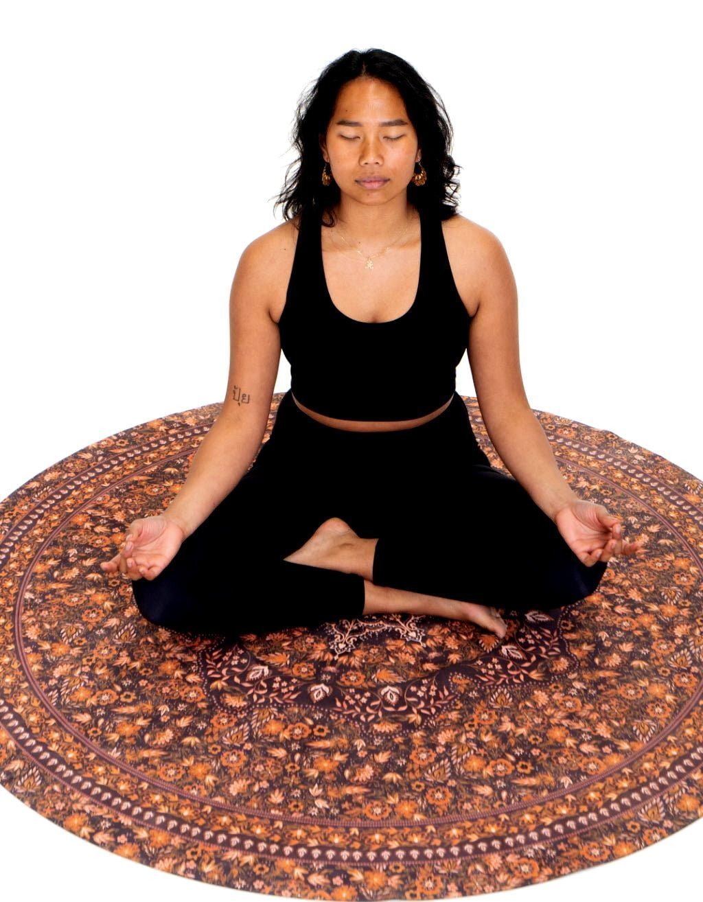 2 mm Meditation Yoga Mat - Earth Bloom - Yogi Peace Club - Yoga Mat