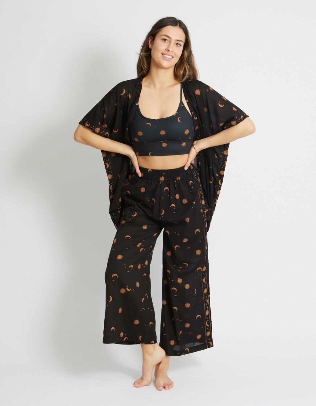 Cotton Yoga Pants - Mystic