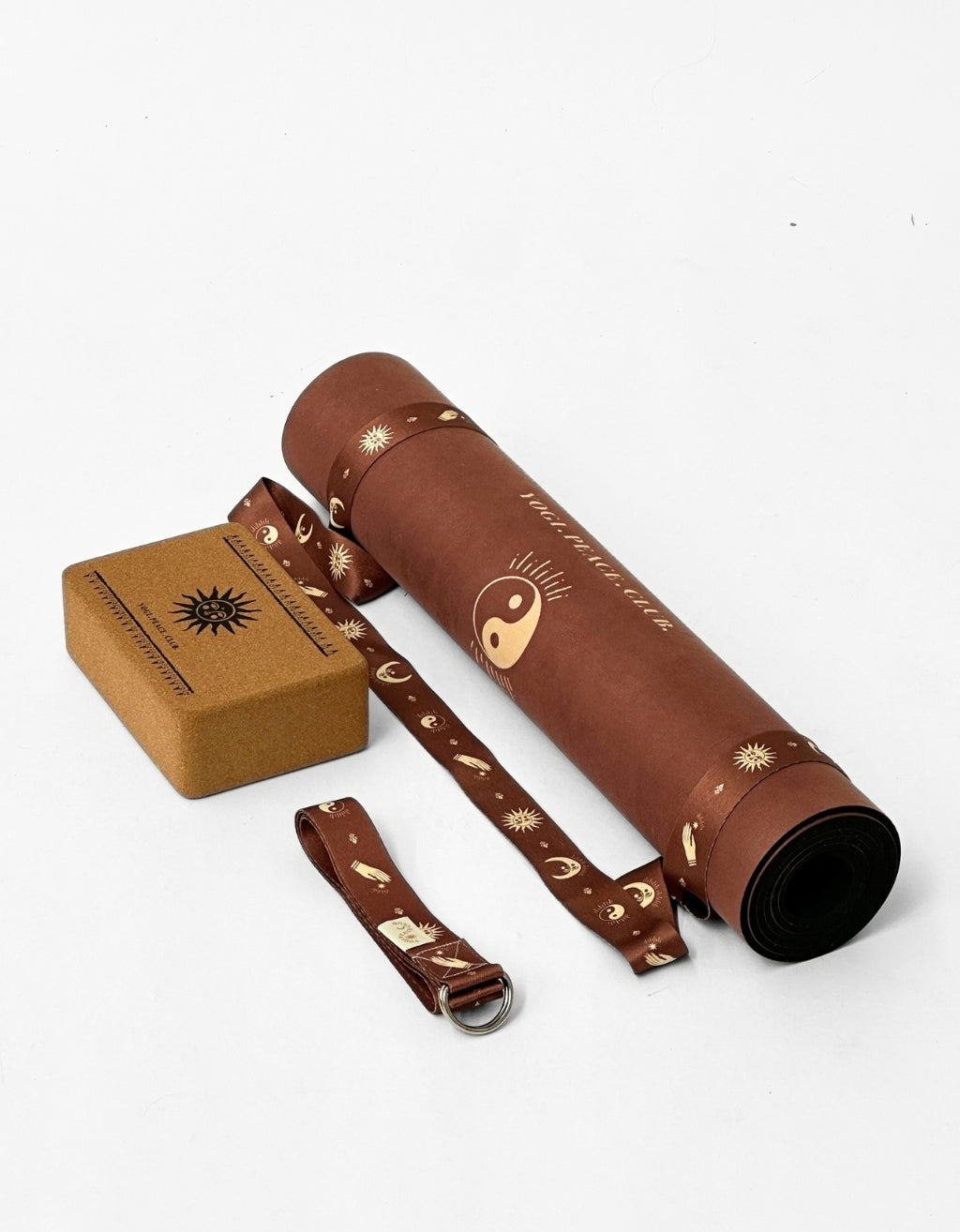 Fundamental Yoga Mat Bundle - Cinnamon Printed XL 6mm