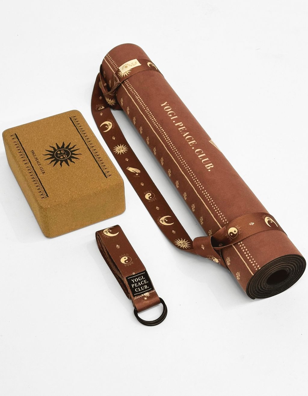 Printed Yoga Mat Bundle - Cinnamon Printed 4 mm