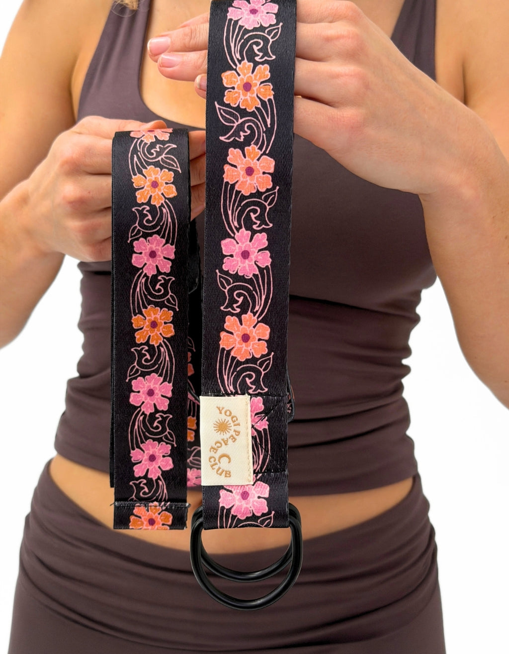 D-Ring Yoga Strap - Lotus