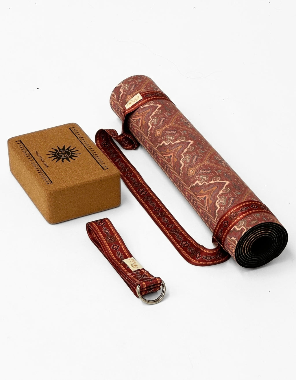 Printed Yoga Mat Bundle - Desert Terracotta Printed 4mm
