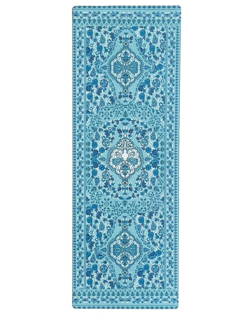 4 mm Aqua Garden Yoga Mat + Strap - Yogi Peace Club - Yoga Mat