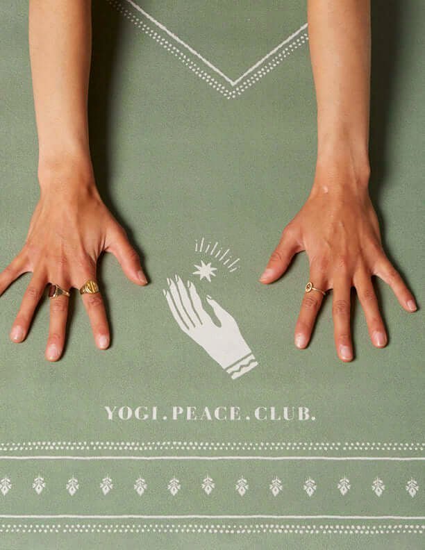 4 mm Ceremony Sage Yoga Mat + Strap - Yogi Peace Club - Yoga Mat