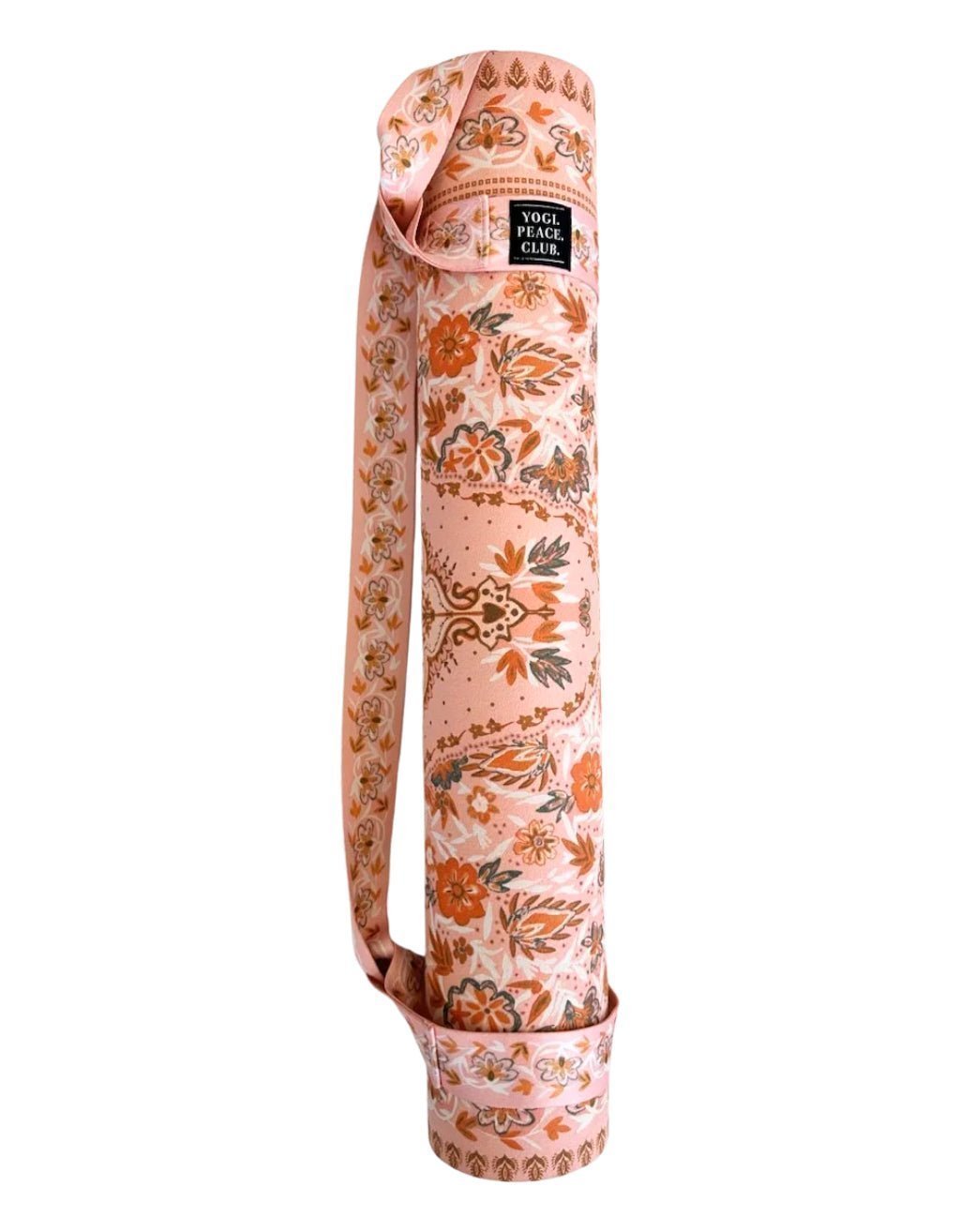 4 mm Salty Peach Yoga Mat + Strap - Yogi Peace Club - Yoga Mat