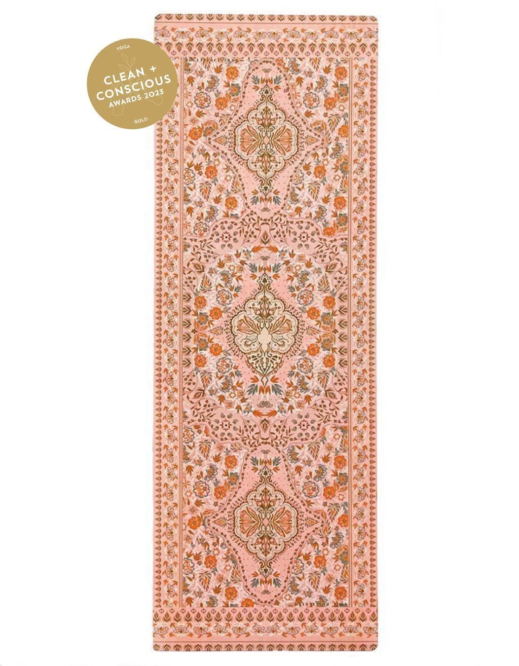 4 mm Salty Peach Yoga Mat + Strap - Yogi Peace Club - Yoga Mat