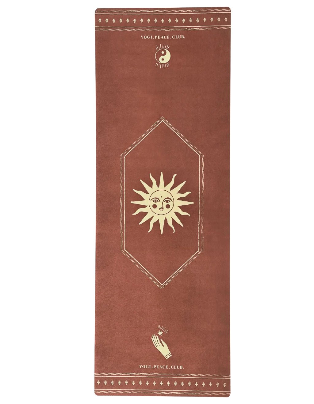 4 mm Yoga Pack - Ceremony Cinnamon Yoga Mat + Block + Strap + Incense - Yogi Peace Club - YOGA PACK