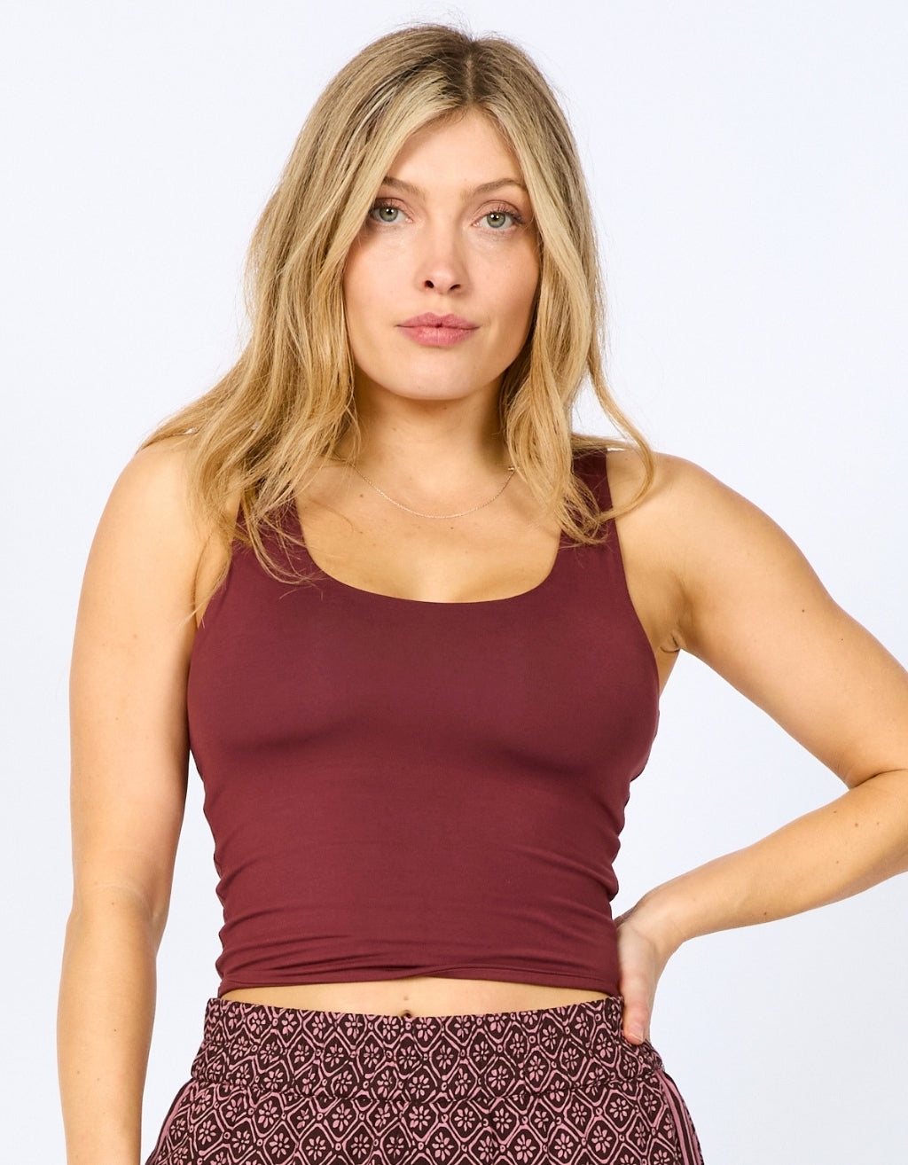 Bamboo Midi Crop - Sangria