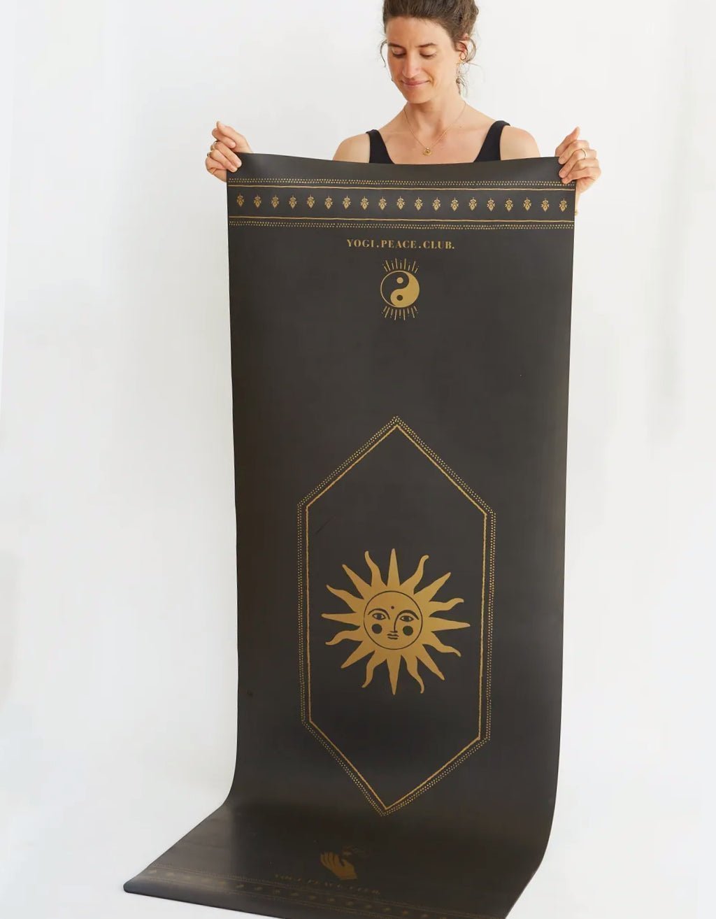 5 mm Deluxe Gold Yoga Mat + Strap - Yogi Peace Club - Yoga Mat